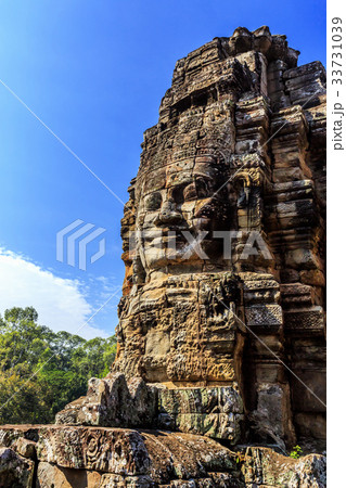 Ancient Bayon temple in Angkor Thom, Siem Reap Ancient Bayon temple in Angkor Thom, Siem Reap 33731039