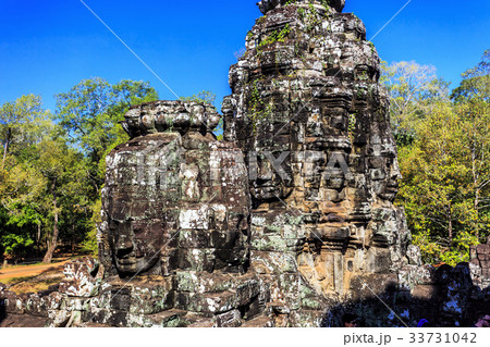 Ancient Bayon temple in Angkor Thom, Siem Reap 33731042