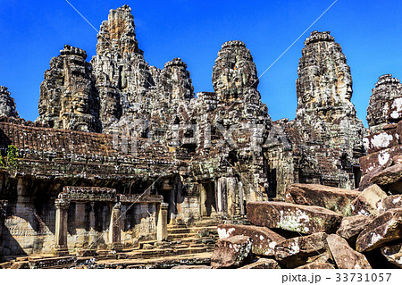 Bayon temple in Angkor Thom, Siem Reap, Cambodia Bayon temple in Angkor Thom, Siem Reap, Cambodia 33731057