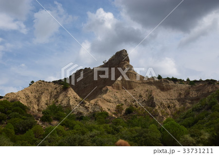トルコ ゲリポル ガリポリ 半島国立歴史公園 激戦区 山の写真素材