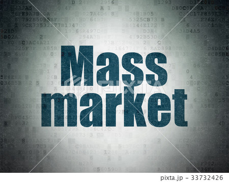 Marketing concept: Mass Market on Digital Data 33732426