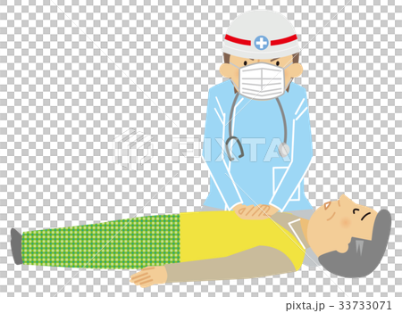 Cardiac massage first aid 33733071