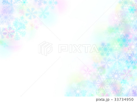 カラフルイメージと雪 33734950