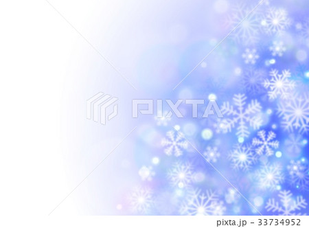 青イメージと雪 青イメージと雪 33734952