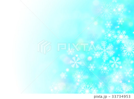 青イメージと雪 青イメージと雪 33734953
