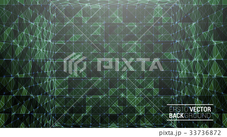 triangle mosaic vector background design 33736872