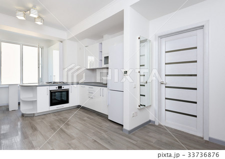 Modern white kitchen 33736876