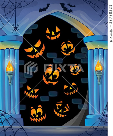 Wall alcove with Halloween topic 1 Wall alcove with Halloween topic 1 33738321