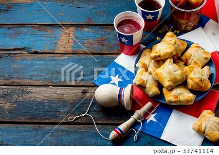 Chilean independence day concept. fiestas patrias 33741114