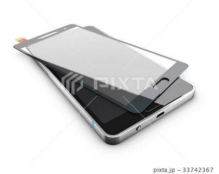 3d Illustration of Protecting cellular phone with 33742367