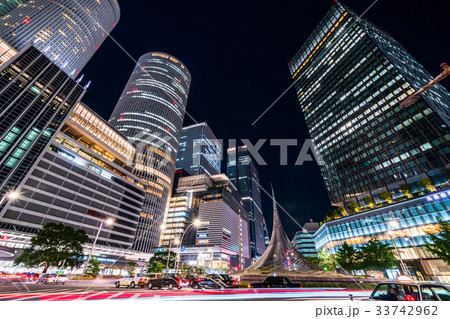 《愛知県》名古屋駅・都市風景《夜景》 33742962
