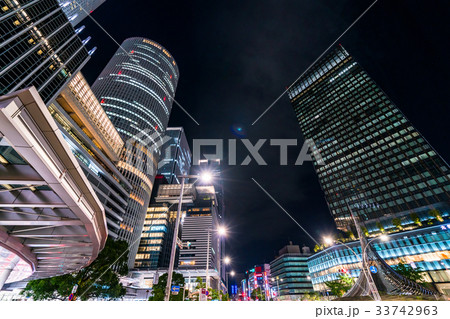 《愛知県》名古屋駅・都市風景《夜景》 《愛知県》名古屋駅・都市風景《夜景》 33742963