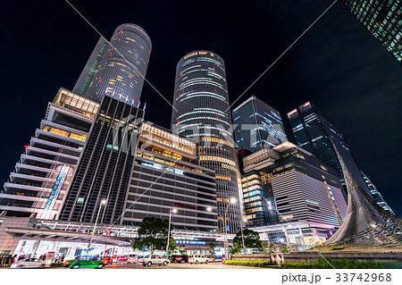 《愛知県》名古屋駅・都市風景《夜景》 《愛知県》名古屋駅・都市風景《夜景》 33742968