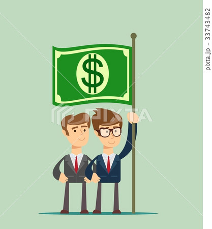 people hold fluttering dollar vector people hold fluttering dollar vector 33743482