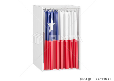 voting booth with Chilean flag 33744631