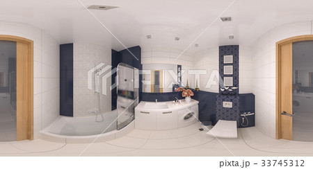 360 panorama of bathroom interior design 360 panorama of bathroom interior design 33745312