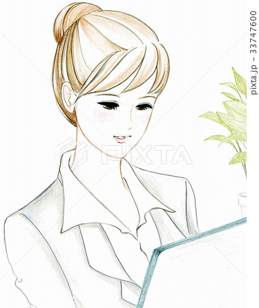 【イラスト】働く女性 33747600