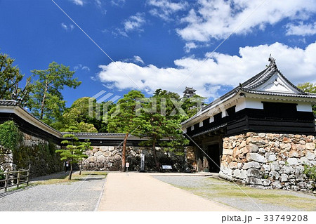 夏の高知城　追手門　詰門　天守　本丸御殿　黒鉄門 33749208