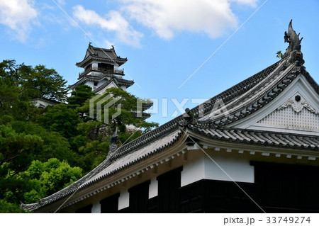 夏の高知城　追手門　詰門　天守　本丸御殿　黒鉄門 33749274