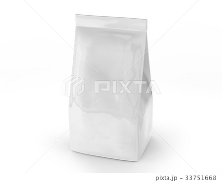 Pearl white coffee bean bag mockup Pearl white coffee bean bag mockup 33751668