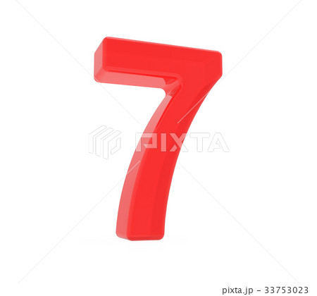 red number 7 red number 7 33753023