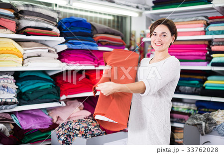 Woman choosing fabric 33762028