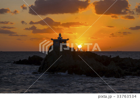 夕焼け 海 釜山 33763534