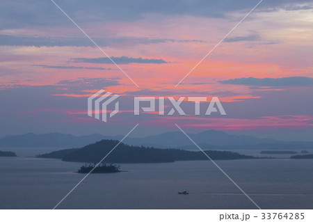 新安郡 シルエット 漁船 33764285