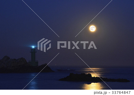 灯台 満月 釜山 33764847