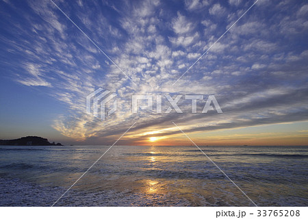 夕焼け 海 釜山 33765208
