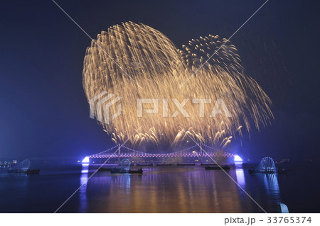 広安大橋 橋 花火 33765374