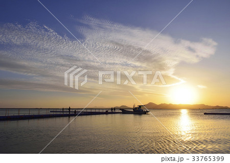 洛東江 釜山 日の出 33765399