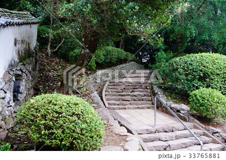 平戸城　石垣と石段 33765881