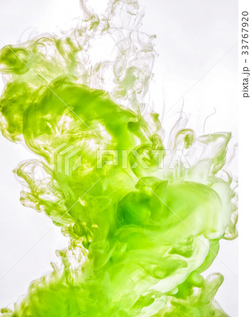 Ink swirl in water isolated on white background 33767920