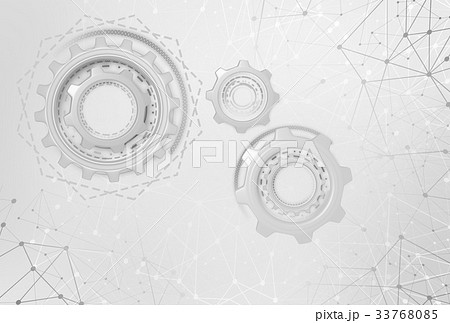 Industrial gears over futuristic background. 33768085
