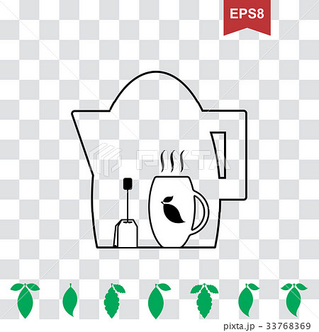 Cup of Hot Tea Vector Icon 33768369