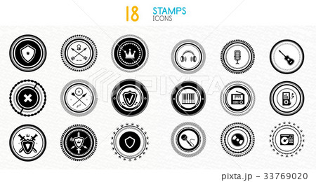 Collection of black and white stamps - quality and 33769020