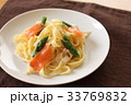 サーモンとアスパラのパスタ 33769832