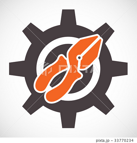 Pliers icon or service tools symbol Pliers icon or service tools symbol 33770234