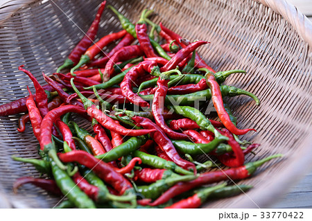 唐辛子の乾燥　唐辛子 33770422