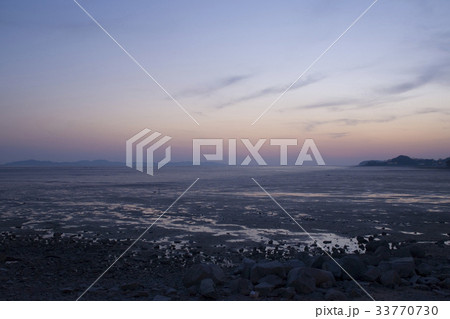 江華郡 干潟 夕焼け 33770730