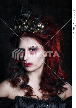 woman monster. conceptual idea for Halloween. woman monster. conceptual idea for Halloween. 33771882