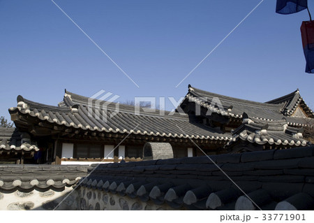 瓦屋根 南山コル韓屋村 ソウル 33771901