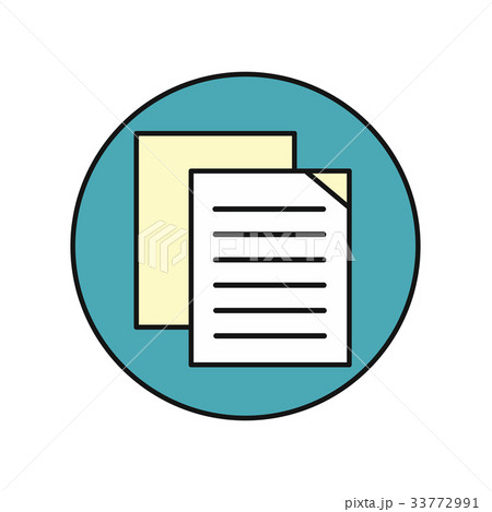sheet paper iconのイラスト素材 33772991 pixta