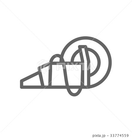 Simple circular saw line icon. Symbol and sign 33774559