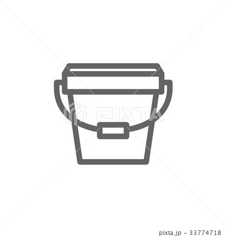 Simple bucket icon. Symbol and sign vector 33774718