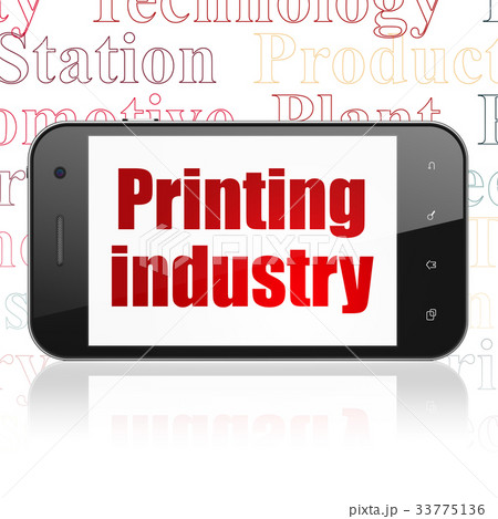 Manufacuring concept: Smartphone with Printing Manufacuring concept: Smartphone with Printing 33775136