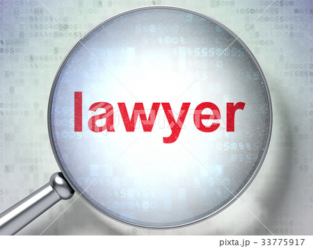 Law concept: Lawyer with optical glass 33775917