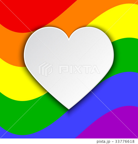 flag with white heart 33776618