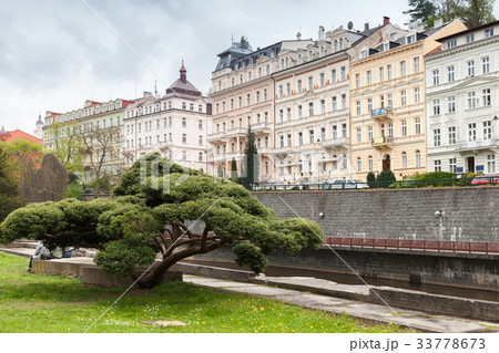 Tepla river coast. Karlovy Vary, Czech republic 33778673